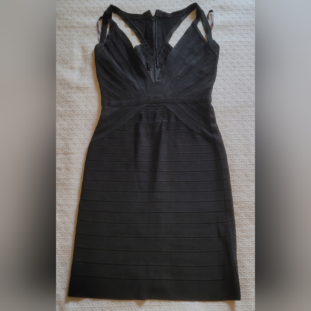 Herve Leger BodyCon Dress Small Black
